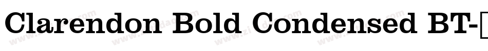 Clarendon Bold Condensed BT字体转换